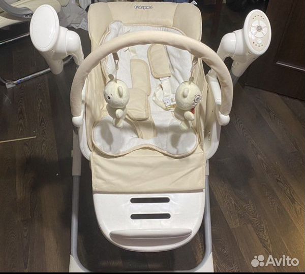 Стул для кормления, качели 2 в 1 babyton