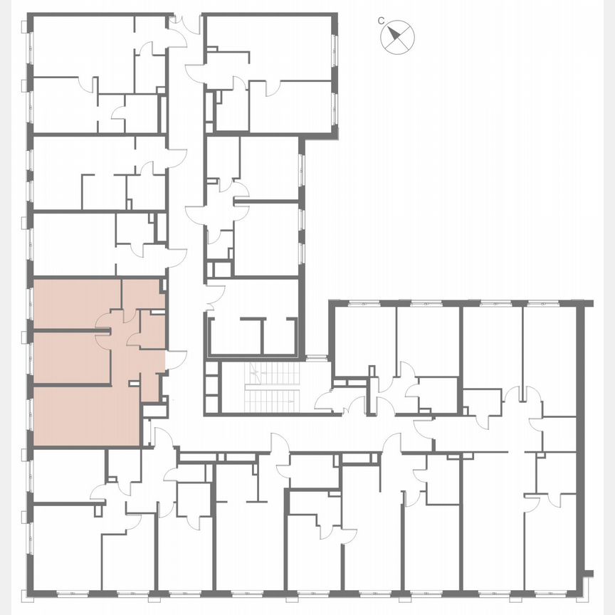 2-к. апартаменты, 57,7 м², 7/17 эт.