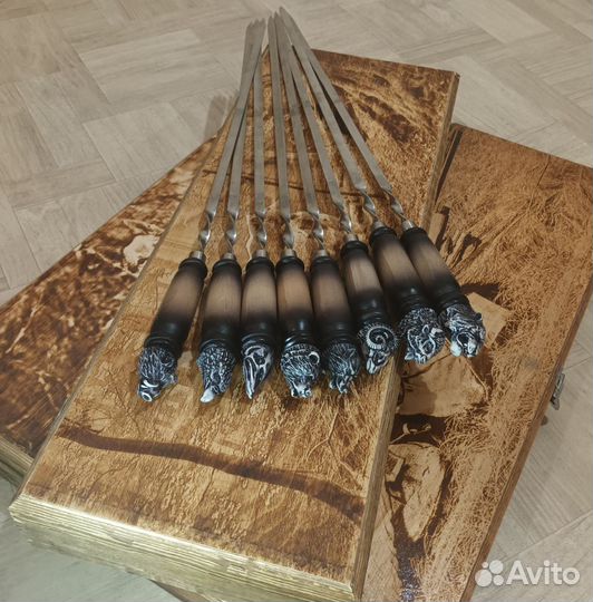 Шампура подарочные в кейсе