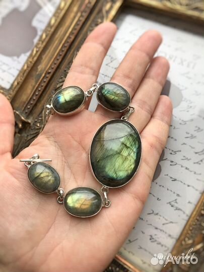 Браслет украшение с Лабрадоритом (Лабрадором)