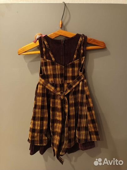 Платье бархатное