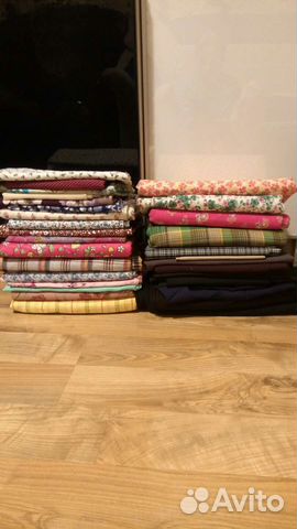 Ткани Отрезы СССР хлопок ситец костюмные 11 шт