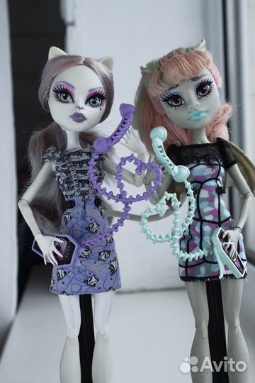 Куклы Монстер Хай. Кэтрин Дэ Мяу и Рошель Гойл
