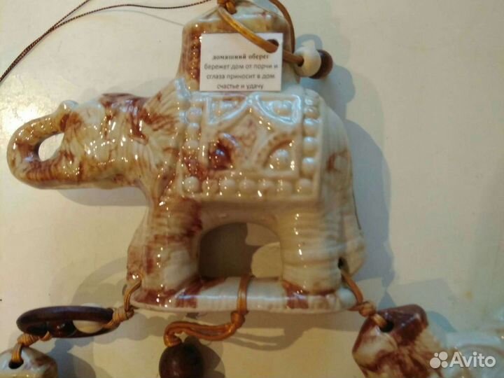 Фарфор. Комплект Фигурок - индийские слоны. Новый