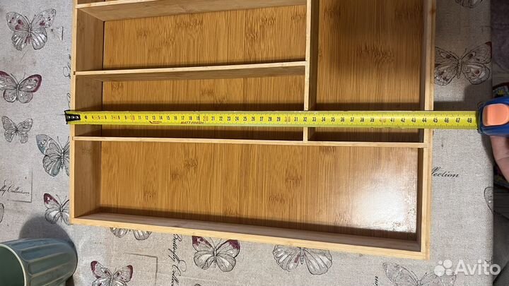 Лоток для столовых приборов бамбук