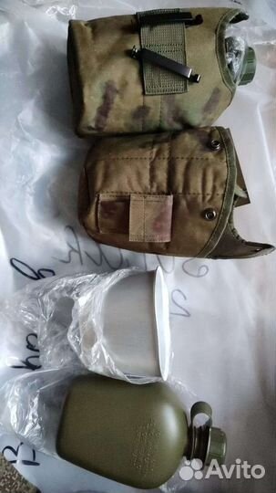 Фляжки армейские (комплект,мох)