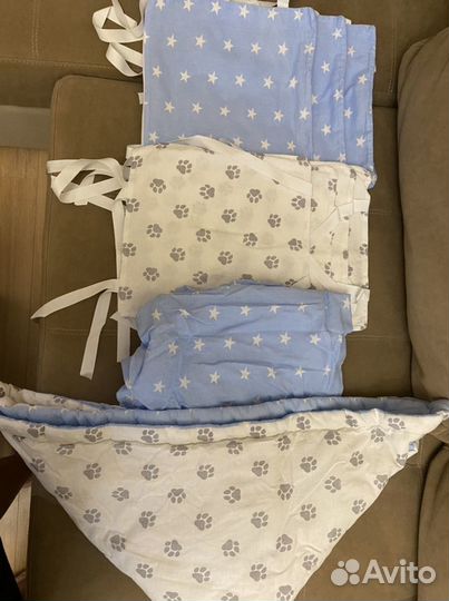 Бортики в детскую кроватку новые