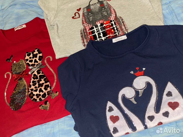 3 кофты с длинным рукавом на девочку