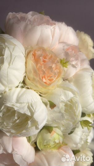 Искуственные пионы 4 шт