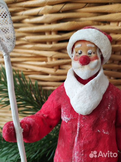 Ватная елочная игрушка 