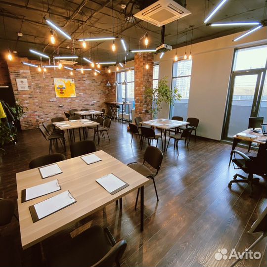 Почасовая вренда зала 80 кв.м Лофт, центр