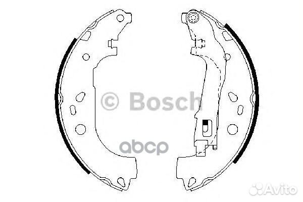 Колодки тормозные барабанные перед 098648