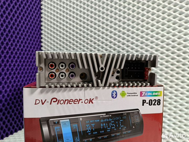 1din магнитола универсальная dv pioneer.OK p-028