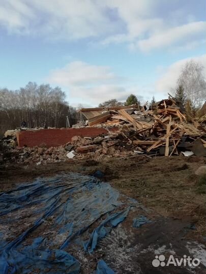 Демонтаж домов, сараев и теплиц в Ржавках