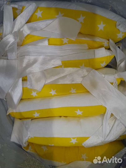 Бортики подушки на кроватку