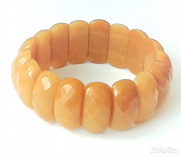 Браслет 18см с кварцем Б036