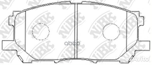 Колодки торм.пер. PN1497 NiBK