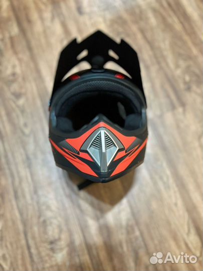 Шлем для питбайка с очками