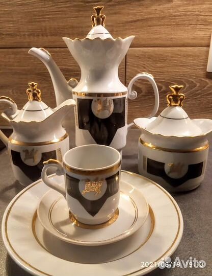 Кофейный сервиз на 6 персон, ссср-1970г