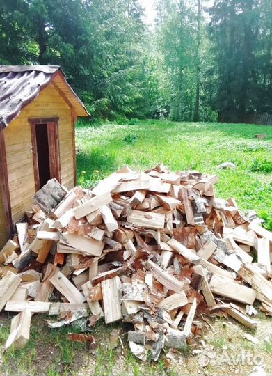 Дрова колотые сухие