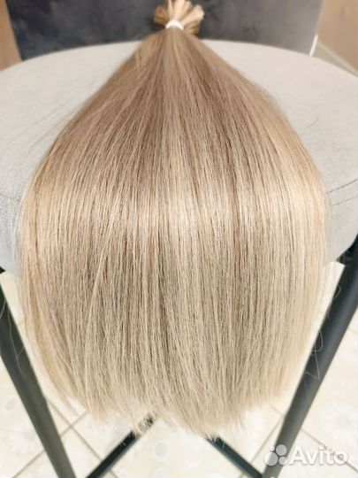 Волосы для наращивания 60 см блонд