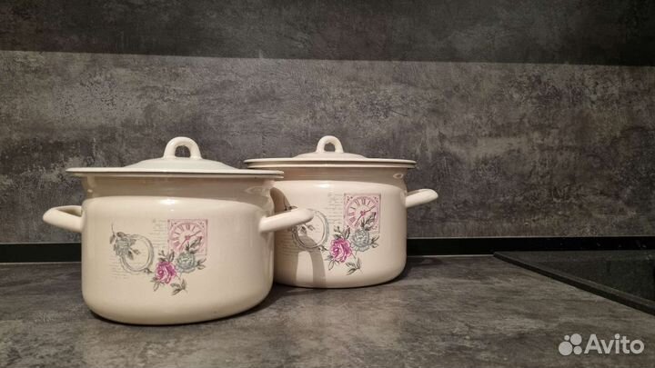 Кастрюли из эмалированной стали