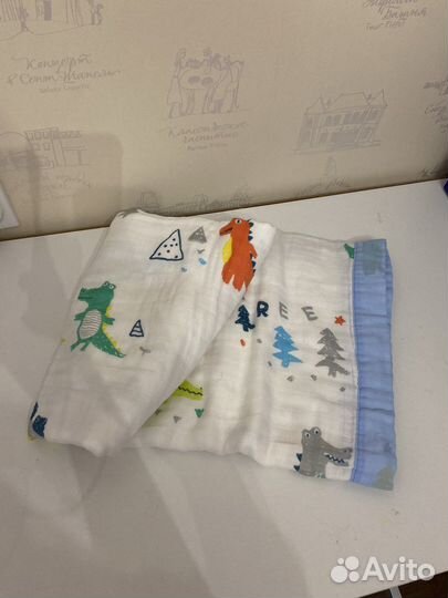 Муслиновый плед детский