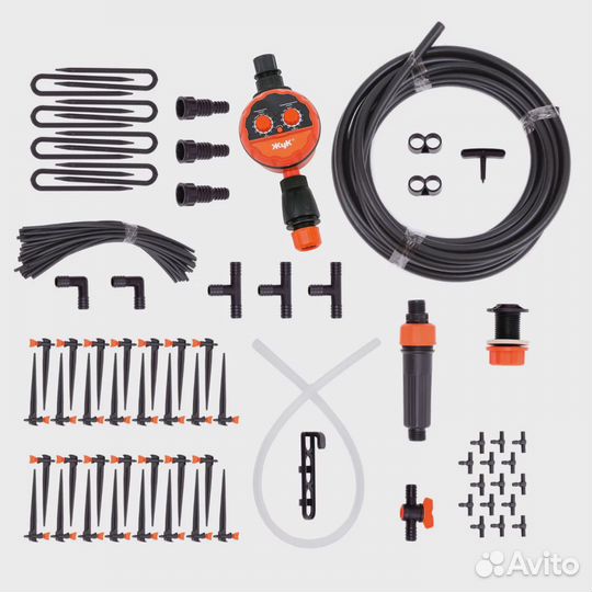 Набор для капельного полива Жук 60 растений с тайм
