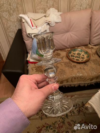 Стеклянные подсвечники