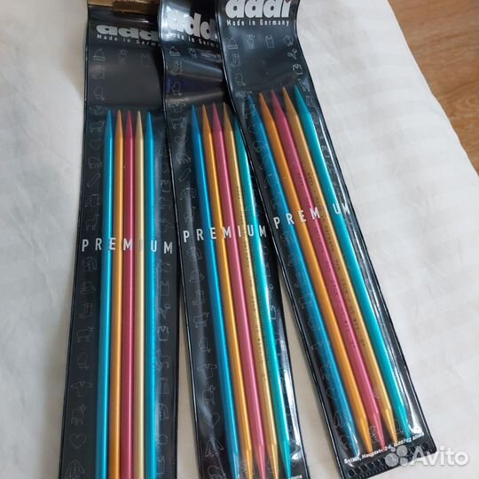 Спицы Addi новые много, крючки Адди + аксессуары