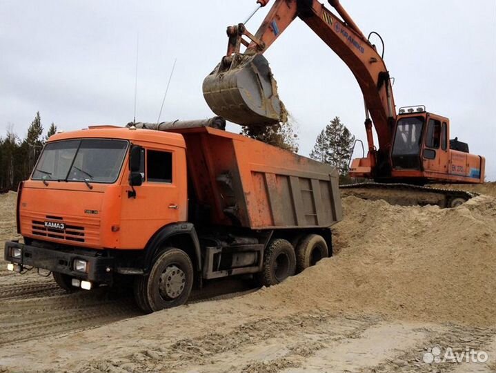 Строительные материалы песок, щебень,смесь, отсев