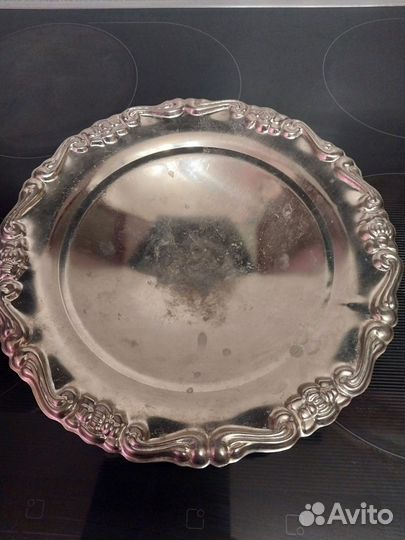 Мельхиоровое блюдо мнц