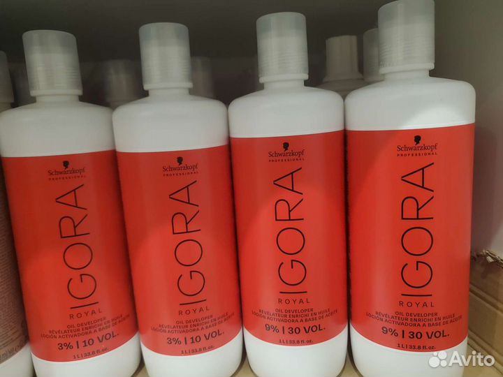 Schwarzkopf Оксидант Игора 3-6-9-12 процент 1000мл