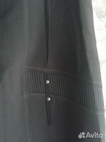 Элегантный черный сарафан, размер 50