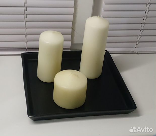 Поднос со свечами Икеа