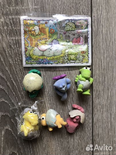 Киндер сюрприз 90-х серии бегемоты кухня