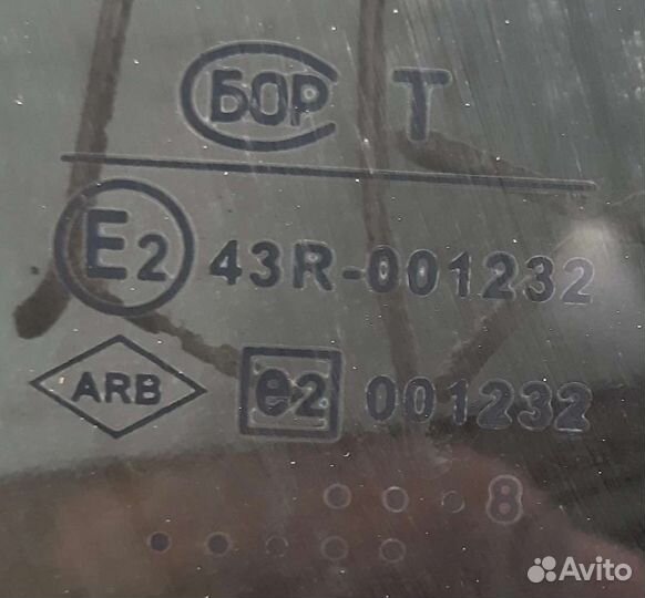 Стекло заднее Renault Logan 1