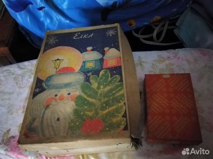 Елочные игрушки, мини, набор/ссср