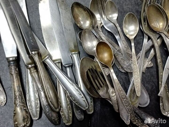 Мельхиор столовые приборы
