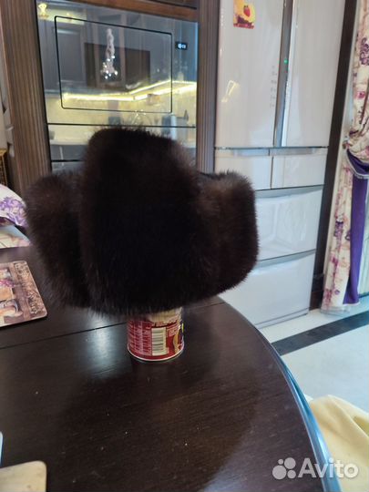 Норковая шапка мужская новая