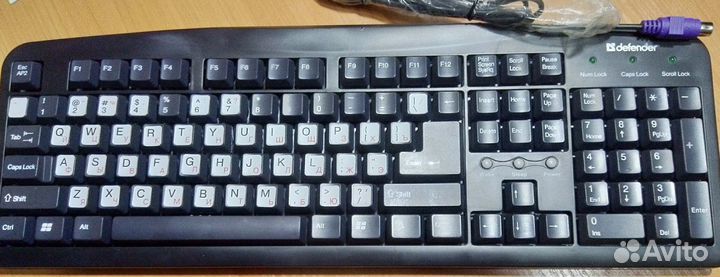 Клавиатура PS/2 черная