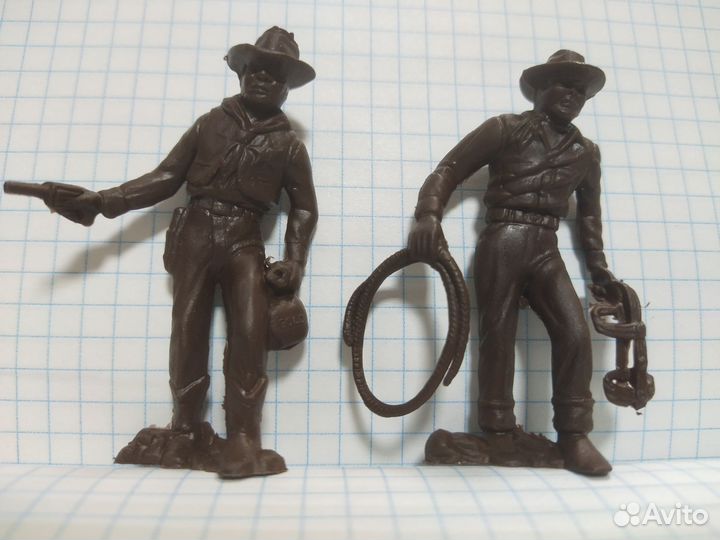 Модель солдитка, Ковбои, набор 8 шт