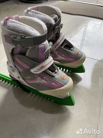 Коньки детские раздвижные 33-35
