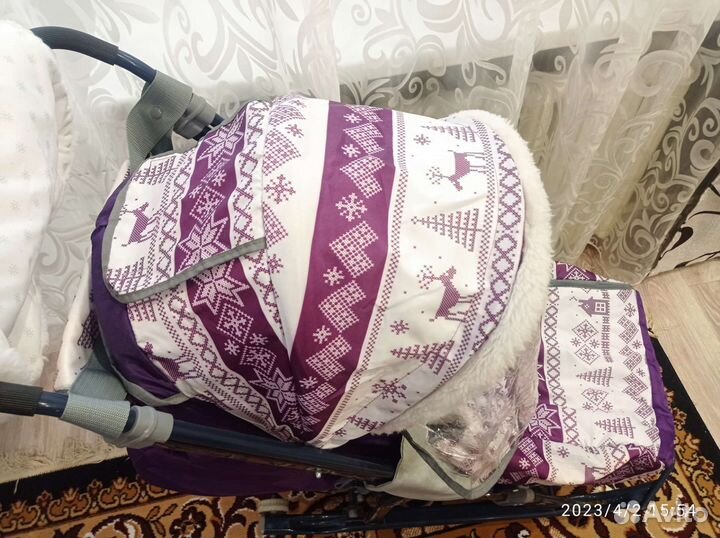 Зимняя детская коляска