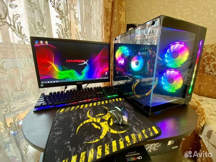 Новый игровой Intel E5v4/16GB/RX580 8GB/512GB SSD