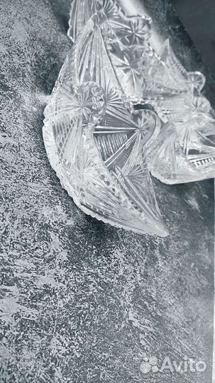 Ваза Конфетница/ Хрусталь/1970 г