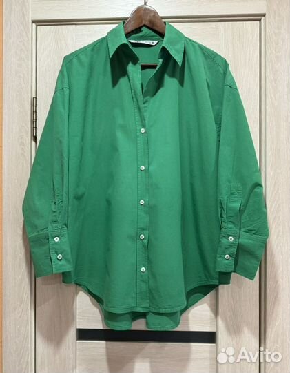 Рубашка хлопковая Zara Oversize S