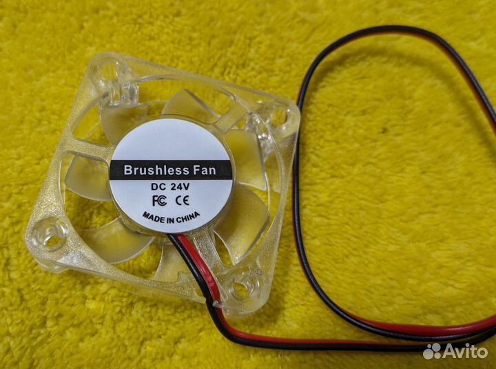 Вентилятор - куллер 40 мм Х 40 мм 24 вольта