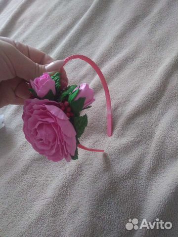 Ободок для волос ручной работы