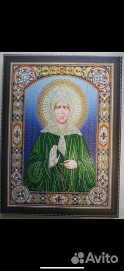 Икона из бисера, новая Алмазная мозайка